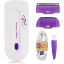 Depilador Elétrico Removedor de Pêlos Bivolt - Roxo/Branco