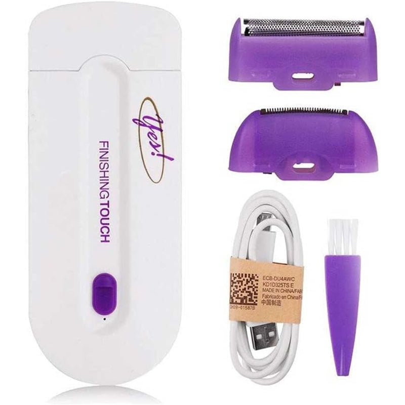 Depilador Elétrico Removedor de Pêlos Bivolt - Roxo/Branco