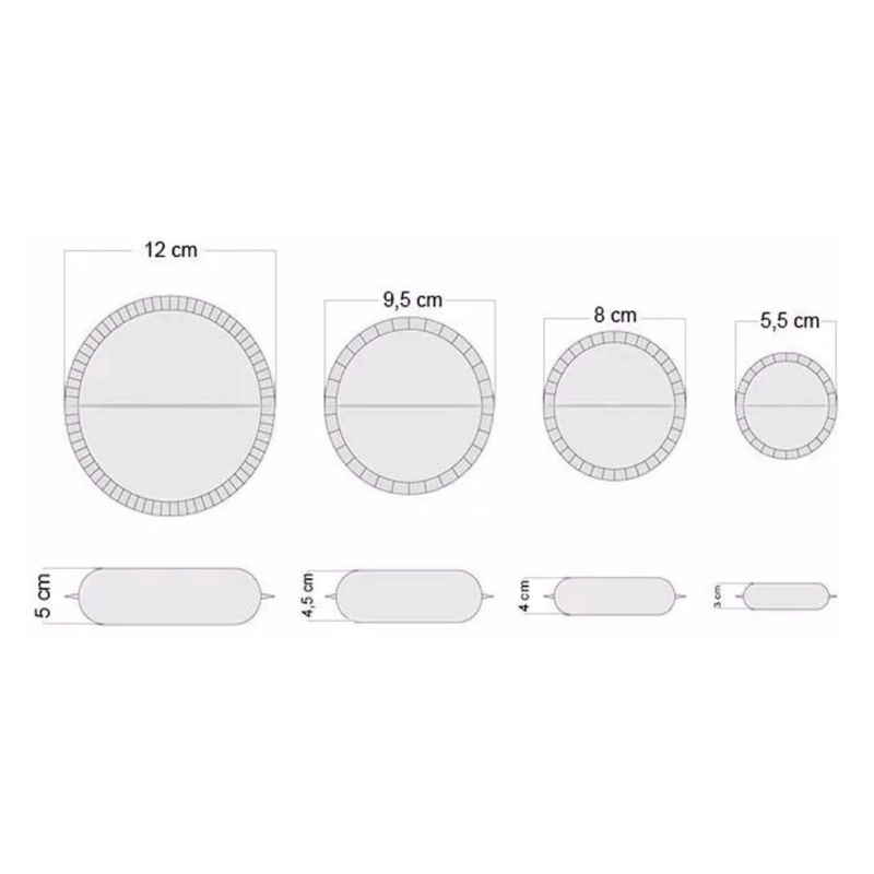 Conjunto de Forma para Pastel 4Pçs 0020