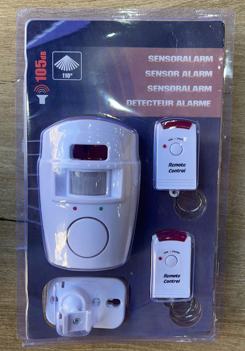 Conjunto de Sensor Alarme Sem Fio com 2 Controles