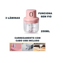 250ML - Mini Triturador Elétrico Recarregável BM-F909