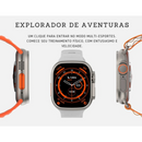 Relógio Smartwatch Inteligente com Acessórios S8 Ultra+ 49mm Laranja