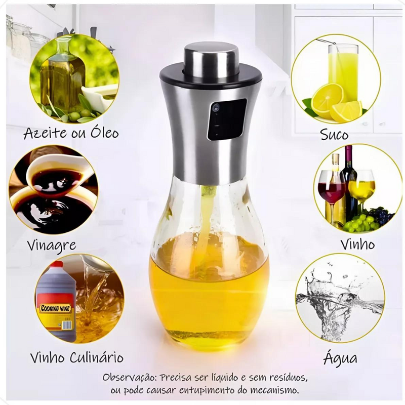 200ML - Spray Pulverizador de Azeite Inox