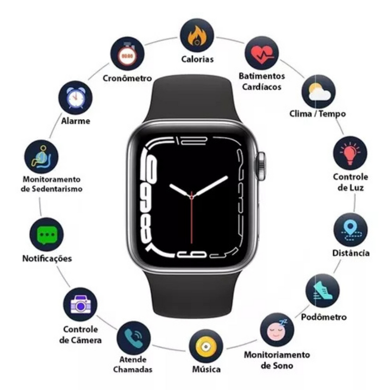 AZUL - S8 PRO SERIES 8 RELÓGIO Smartwatch (Normal) 44mm