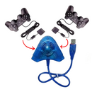Adaptador Duplo para Controles PlayStation - Azul