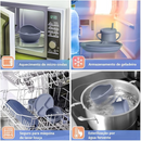 AZUL ESCURO ou CLARO - Jogo Introdução Alimentar Bebê Utensílios em Silicone Premium 8 Pçs BBL-54