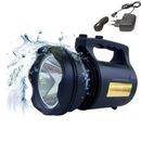 T6 LANTERNA BIVOLT - Holofote LED PRETO 30W TD-6000A Recarregável Pesca Trilha Camping - BM-6000