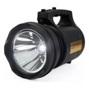 T6 LANTERNA BIVOLT - Holofote LED PRETO 30W TD-6000A Recarregável Pesca Trilha Camping - BM-6000