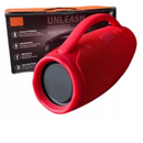 VERMELHA - Caixa De Som Boombox Bluetooth Bivolt