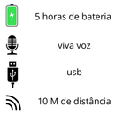 PRETO - Caixa De Som Boombox Bluetooth Bivolt