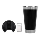 Personalizado - Copo Térmico Inox com TAMPA e ABRIDOR (473 ml) - Preto