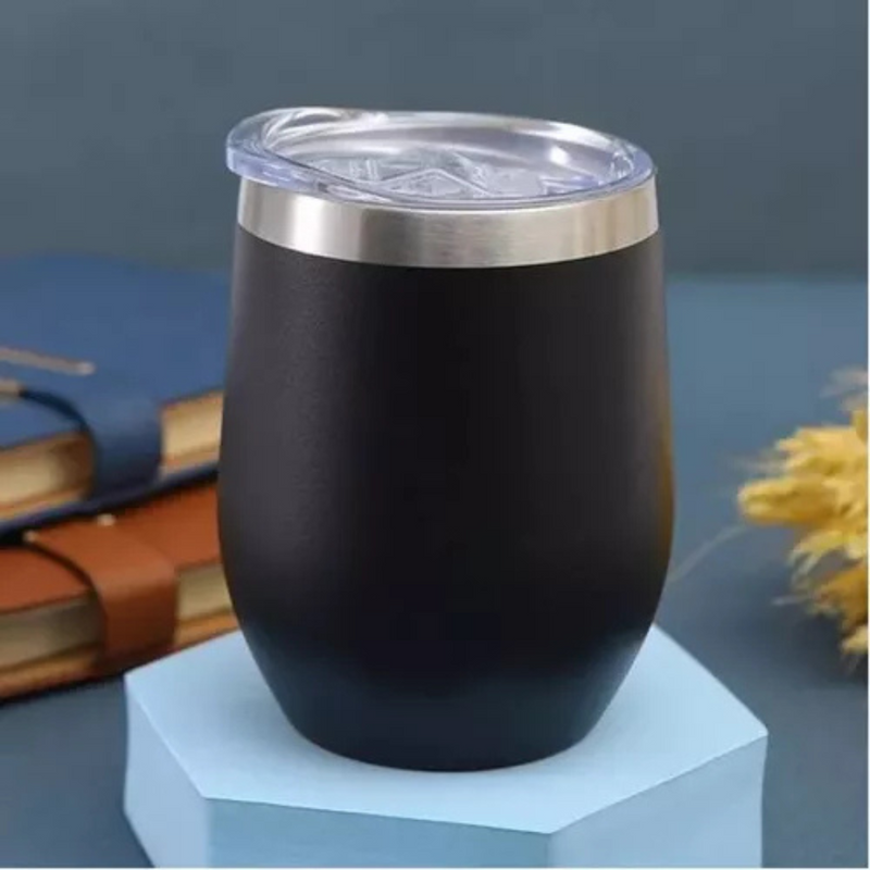 Normal - COPO CUIA Térmico Inox com Tampa Antivazamento (360 ml) - Preto