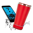Personalizado Bluetooth - Copo Térmico Som Led e TAMPA com ABRIDOR (420 ml) - Vermelho