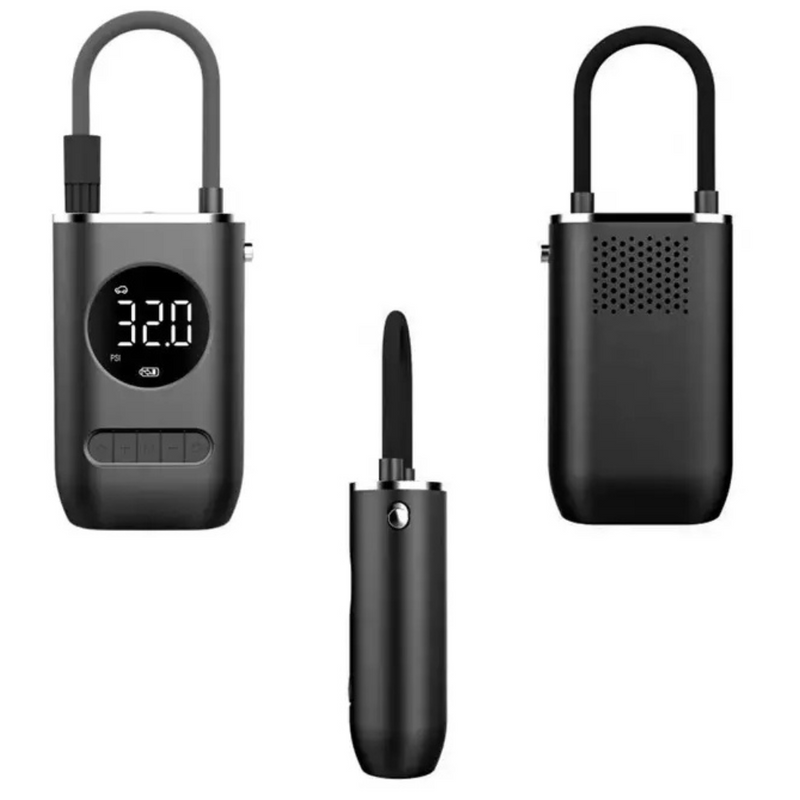 Mini Calibrador Compressor Elétrico Digital Portátil Pneu Carro Bike Bivolt
