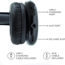 PRETO - P9- Fone De Ouvido Bluetooth Air - S/ Fio Wireless Headphone