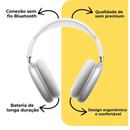PRATA - P9- Fone De Ouvido Bluetooth Air - S/ Fio Wireless Headphone