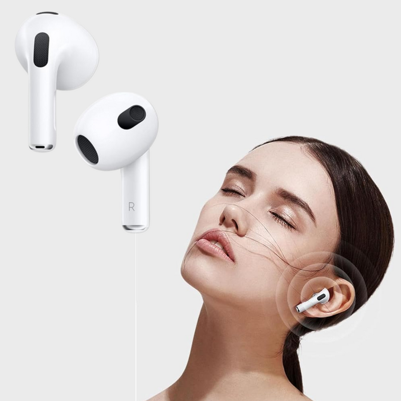 Fone AirPods Pro 3 Estojo de Recarga Lightning - Linha Premium - Branco