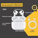 Fone AirPods Pro 3 Estojo de Recarga Lightning - Linha Premium - Branco
