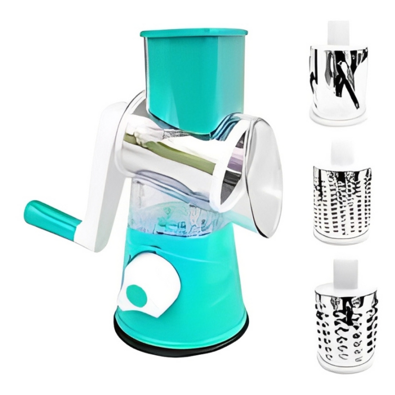 FATIADOR Manual de Legumes Giratório Multiuso Inox 3 em 1 - BM-A20