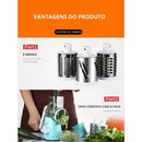 FATIADOR Manual de Legumes Giratório Multiuso Inox 3 em 1 - BM-A20