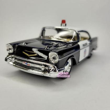 MINIATURA - Chevrolet bel air 1957 policia Metal