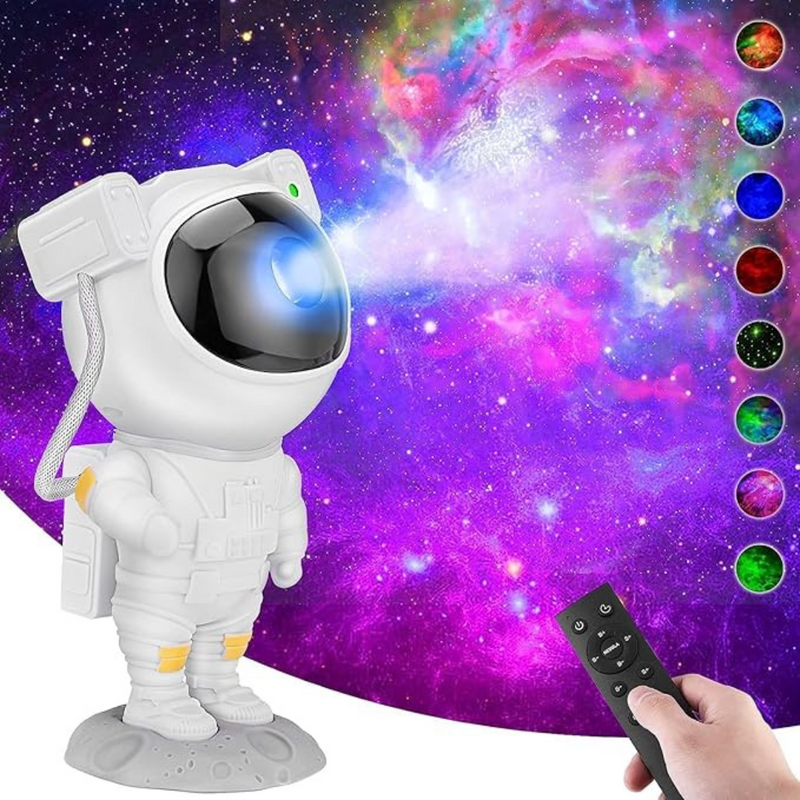 Mini Projetor Astronauta Luz Estelar com Controle Remoto BM-F927
