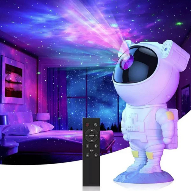 Mini Projetor Astronauta Luz Estelar com Controle Remoto BM-F927