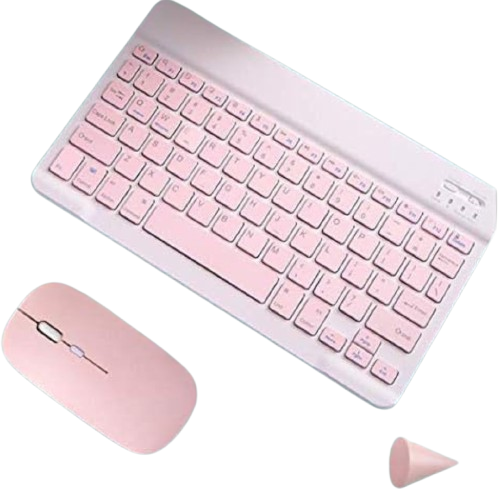 ROSA - Conjunto de Teclado + Mouse Sem Fio Bluetooth Para Notebook e Tablet