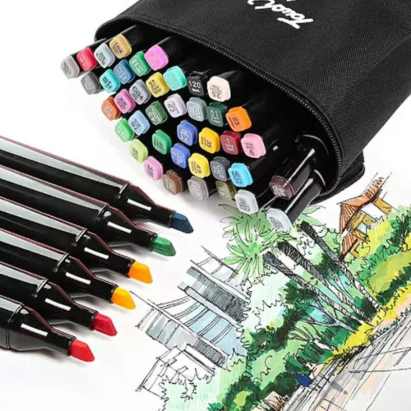 Kit Livro Colorir URSO BOB (Azul) + 60 Canetas