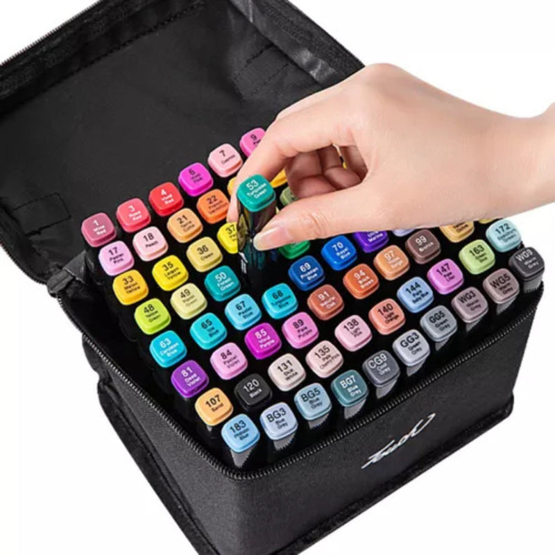 Kit Livro Colorir URSO BOB (Azul) + 80 Canetas 