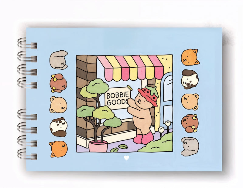 Kit Livro Colorir URSO BOB (Azul) + 36 Canetas