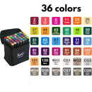 Kit Livro Colorir LIL. STI. (Rosa) + 36 Canetas