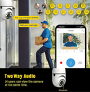 1 UNIDADE - Câmera Lâmpada de Segurança Vigilância IP Wi-Fi 360° Visão Noturna FullHD Bivolt