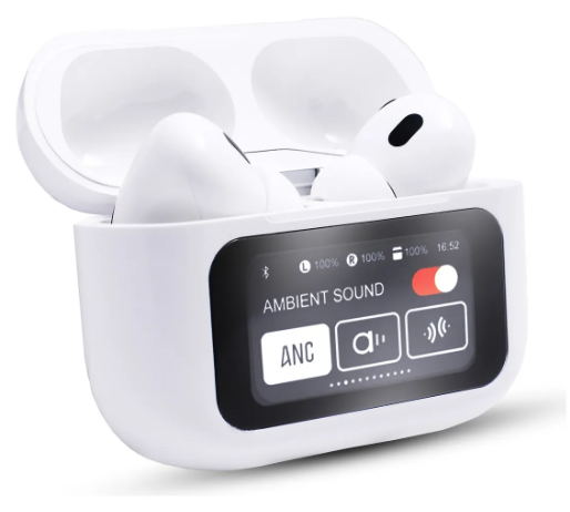 BRANCO - PAR de Fones de Ouvido Bluetooth 5.4 Touch A9PRO