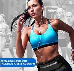 AZUL CLARO - Pochete Fitness Corrida Academia