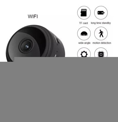 Mini Câmera de Segurança Fixa Espiã A9 Wi-Fi FullHD 90° com Suporte de Parede