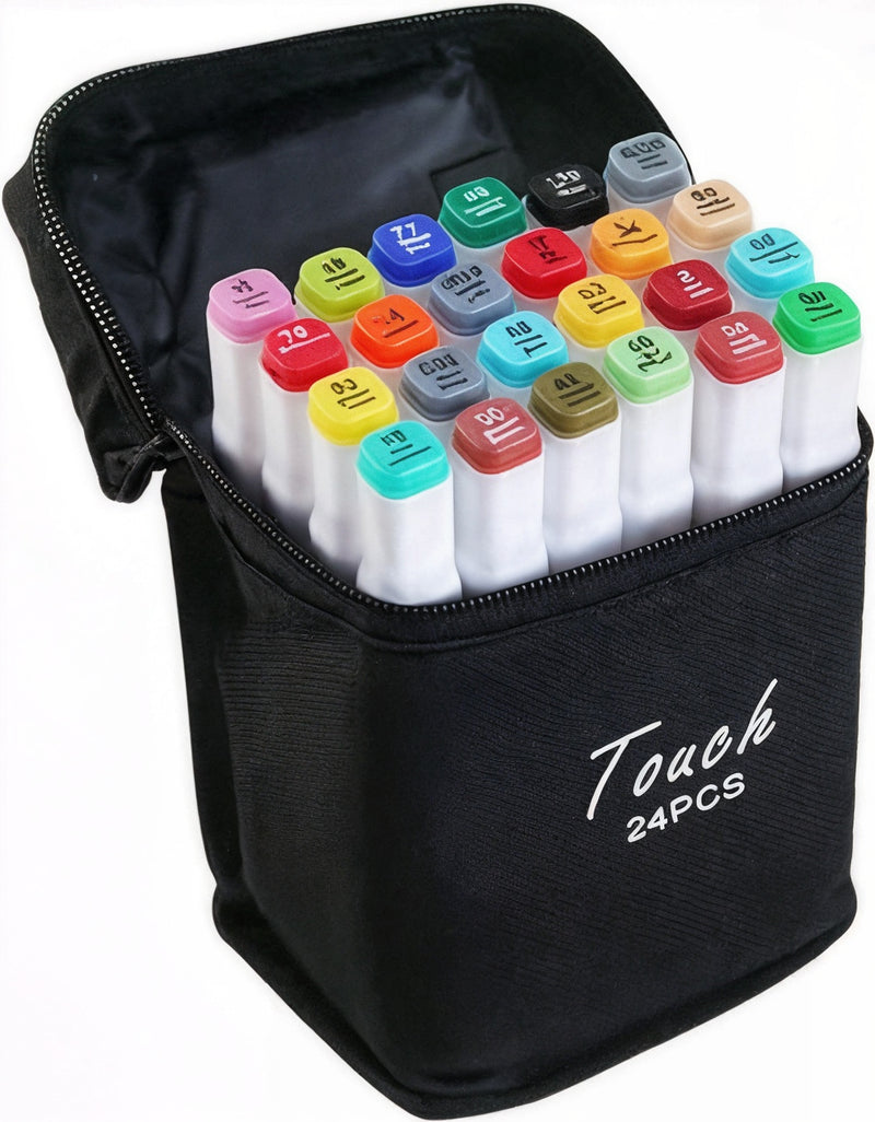 Kit Livro Colorir LIL. STI. (Azul) + 24 Canetas