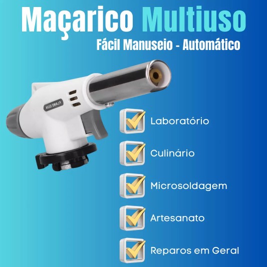 Maçarico Culinário Portátil Profissional - (Cores Sortidas)