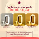 RETRÔ - Luminária Abajur Cristal Led Touch Recarregável USB - BM-F1051