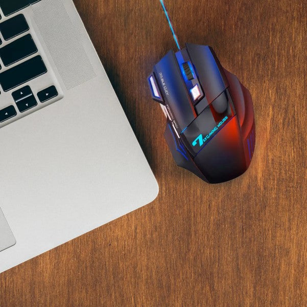 Mouse Gamer X7 Led Com Fio 7 Botões 2400dpi Profissional