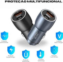 CARREGADOR DE CARRO 60W 9.1A CJ13-4