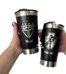Personalizado - Copo Térmico Inox com TAMPA e ABRIDOR (473 ml) - Preto