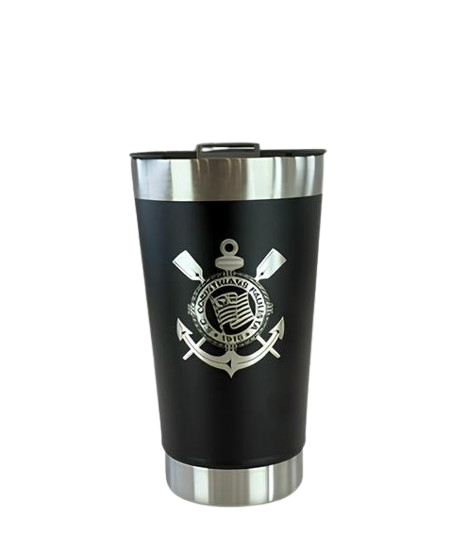 Personalizado - Copo Térmico Inox com TAMPA e ABRIDOR (473 ml) - Preto