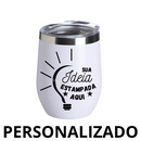 Personalizado - COPO CUIA Térmico Inox com Tampa Antivazamento (360 ml) - Branco