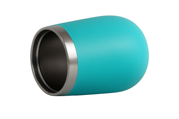 PERSONALIZADO - COPO CUIA Térmico Inox com Tampa Antivazamento (360 ml) - Ciano