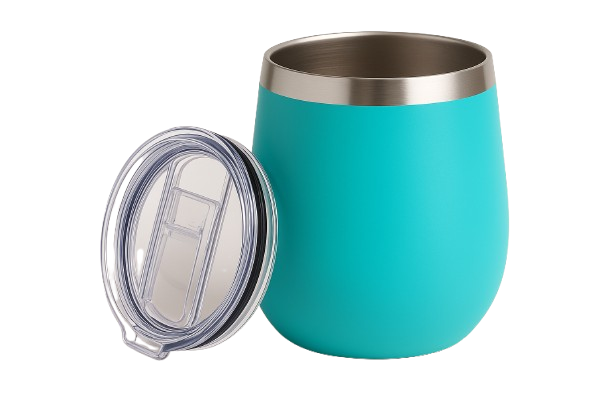 PERSONALIZADO - COPO CUIA Térmico Inox com Tampa Antivazamento (360 ml) - Ciano