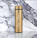 Personalizado - Garrafa Térmica com LED e Termômetro (500ml) - Dourado