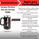 Personalizado - Caneca Térmica Inox De Cerveja (709ml) - Vermelho