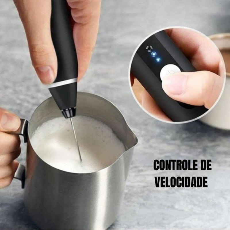 (Premium) Mini Batedor Mixer Elétrico Portátil Bivolt - (Cores Sortidas)