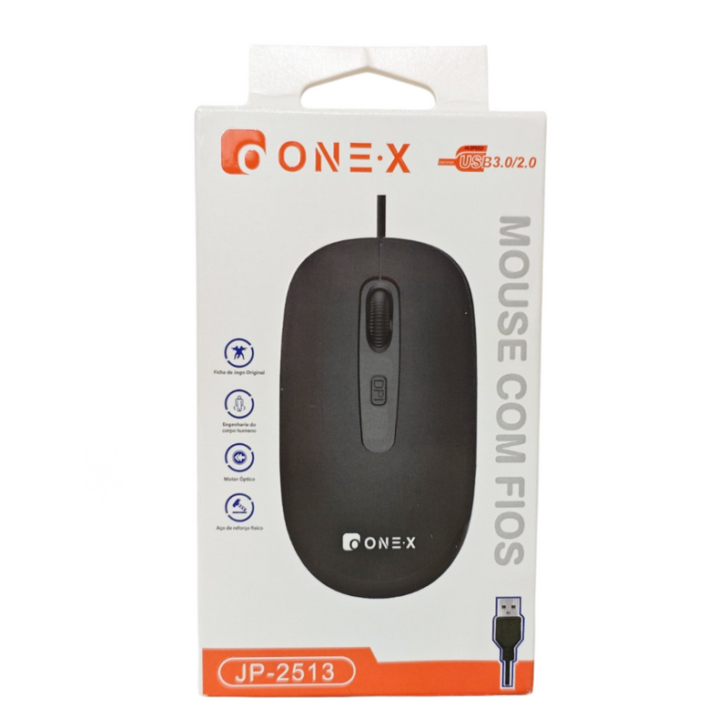 Mouse com Fio Onex JP-2513